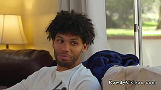 Black BBC Dominates White Roommate in Raw Anal Action