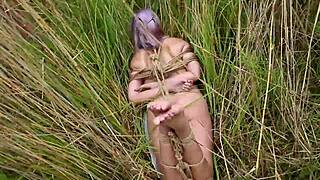 Bound naked in hentai, my heart races