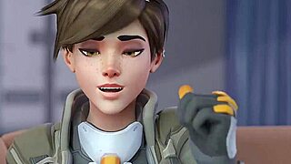 Tracer redmoa swallow cum cartoon scene