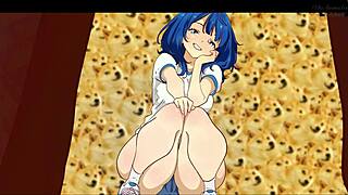 Anna Yanami Exclaims, 'Take My Double Penetration!' In Hentai Parody