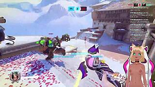 Vtuber Lewdneko Plays Overwatch and Gets Spanked Emotionally