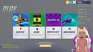 Vtuber Lewdneko Plays Overwatch and Gets Spanked Emotionally