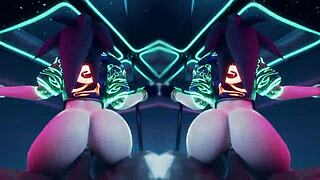 Big black cock creampie in assfucking anime