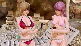 Harem Hotel 107 in the anime game features a lively hotel setting with lots of interactions.