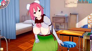 Wow, Boob Squeezing Rampage With Ibuki Kasen! 3D CG Big Tits Anime Video Touhou Project Hentai Game