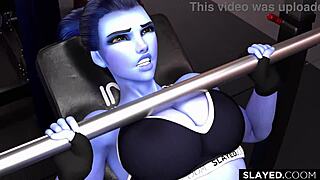 Watch This Black Stud Wreck Widowmaker's Tight Pussy Mercilessly!