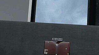 Two men engage in intense gay sex in a luxurious villa using VR technology.