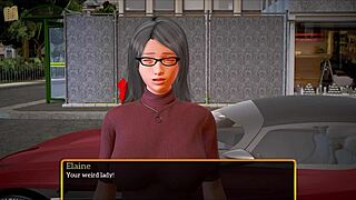 suggestive milf with big tits and ass in game