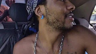 Blonde friend and I invite three horny guys for bareback car fucking and pussy pounding