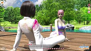 ep22 by clapping makes violet cum - helping the hotties