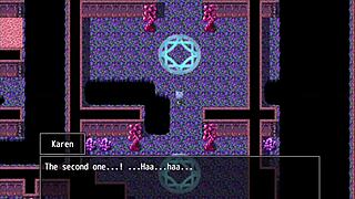 horny adventurer karen uncovers friends true intent, breaks curse in part 3, big tits and ass on display