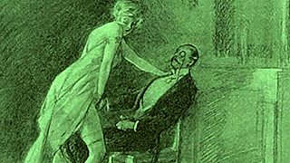 Checking out vintage erotic cartoon drawings