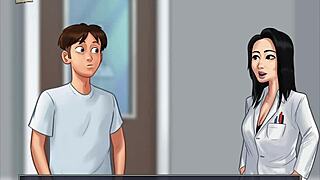 summertime saga 83 with brunette in game