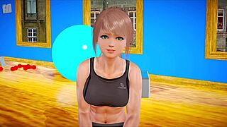 Adult visual novels: Small boobed amateur in family fun