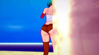 Bulma Caught Masturbating in Kame House Dragon Ball