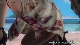 Is Christie in that sexy dress ready for ecchi fan service in Dead or Alive 5?