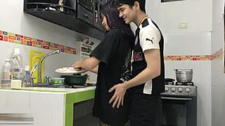 Stepmom Caught Without Underwear Gets Deepthroat Creampie