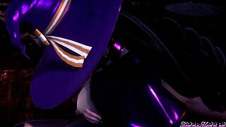 Genshin Impact 3D hentai with Mona’s boobjob action