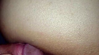 Sweet amateur Asian couple engages in intense pussy fucking