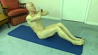 Young gay nudists work out and show off their bodies