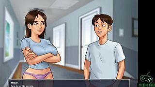 I caught curvy Jenny masturbating in summertime saga episode five.