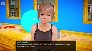 Adult visual novels: Small boobed amateur in family fun