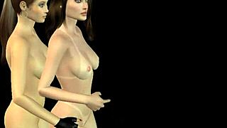 Two Cute Girls Kiss And Rub Pussies In Many Positions In 3D Cartoon Animation