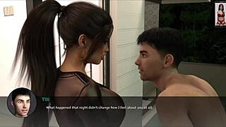 Reunion game with brunette big tits