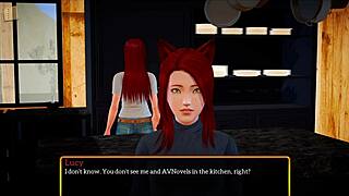 suggestive milf with big tits and ass in game