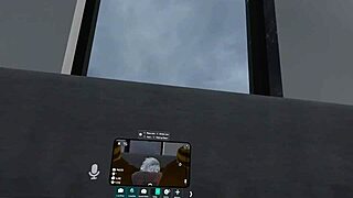 Two men engage in intense gay sex in a luxurious villa using VR technology.