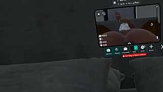 Two men engage in intense gay sex in a luxurious villa using VR technology.