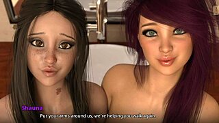 Shauna advises John on edging techniques