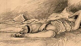 vintage erotic drawings from anime and cartoon styles