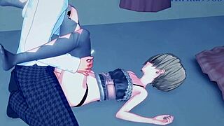 I enjoy Koume and Hinako's cute scene