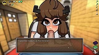 Hornycraft Parody Hentai Game Pornplay Ep 49 Double Creampie Alex Tight Pussy