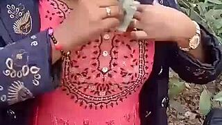 Mangal fucks stepsis in jungle, leaving her pussy red with raw banging in clear audio