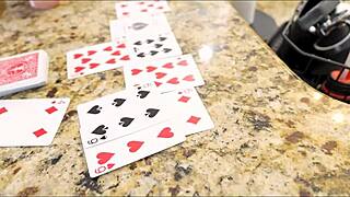 Stepmom Strips Poker