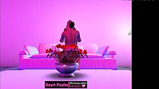 He came home and had a hot experience with an anime sex goddess