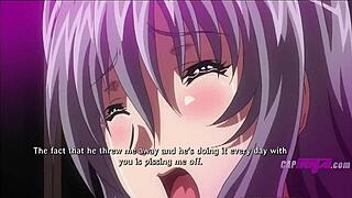 Anime sex with an Asian girl tied up and a happy ending