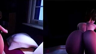 Aunt Cass in VR porn experience with anime3d