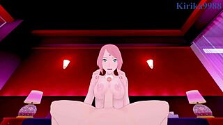 Hinata Uzumaki and Sakura Uchiha in Intense POV Hentai Sex