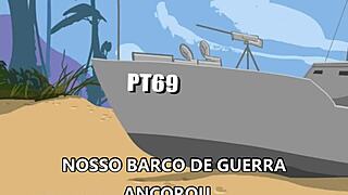 Emotional tale of gay military in drawing porn