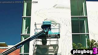 Perfect Brunette Alexandra Tyler Poses Outdoors And Exposes Her Nice Boobs