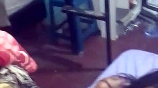 Friends kiss then get put on all fours for group fun.