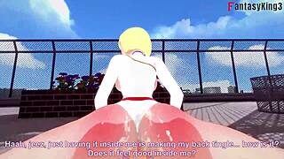 power girl fucks superman naked in full fantasy