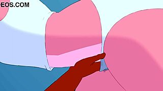 Accidental slip of the tongue in anime porn