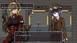 garota fofa pega algo estranho em caixa pública