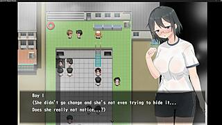 magical girl with big tits teasing in anime adventure