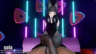 Miyabi explores anime hentai worlds with friends