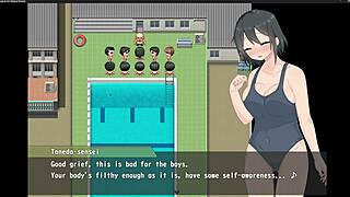 magical girl with big tits teasing in anime adventure